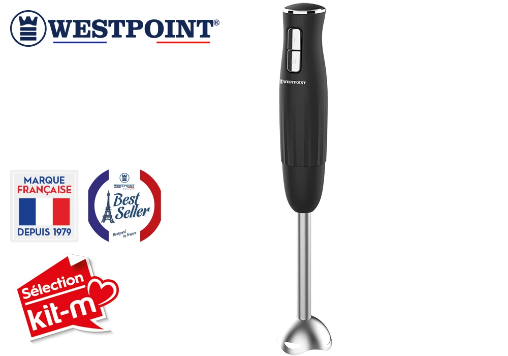 Mixeur Plongeant DARKVIBE Line Westpoint (WHBH-23025.PN) Cuisine Votre Magasin de Meuble et Électroménager à La Réunion !