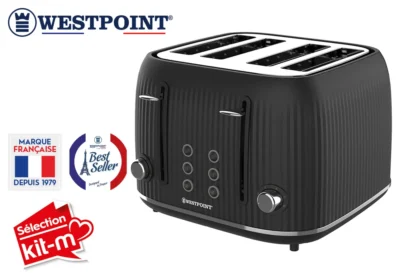 Grille-Pain 4 Fentes ﻿DARKVIBE Line Westpoint (WITH-42325.PN)