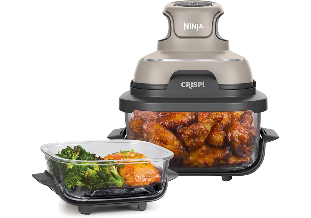AIR FRYER Modulaire en Verre CRISPi Ninja (FN101EUST-FN101EUSTEUSG) Cuisine Votre Magasin de Meuble et Électroménager à La Réunion !