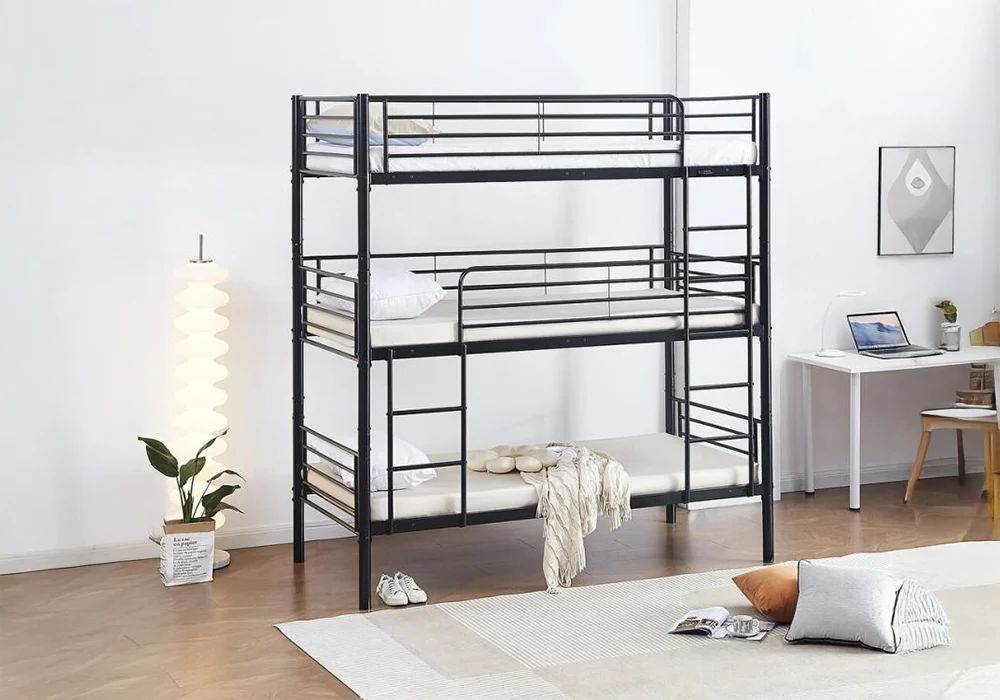 Lit Triple 3 Niveaux 90x190cm Elisabeth Chambres Enfant Votre Magasin de Meuble et Électroménager à La Réunion ! 5