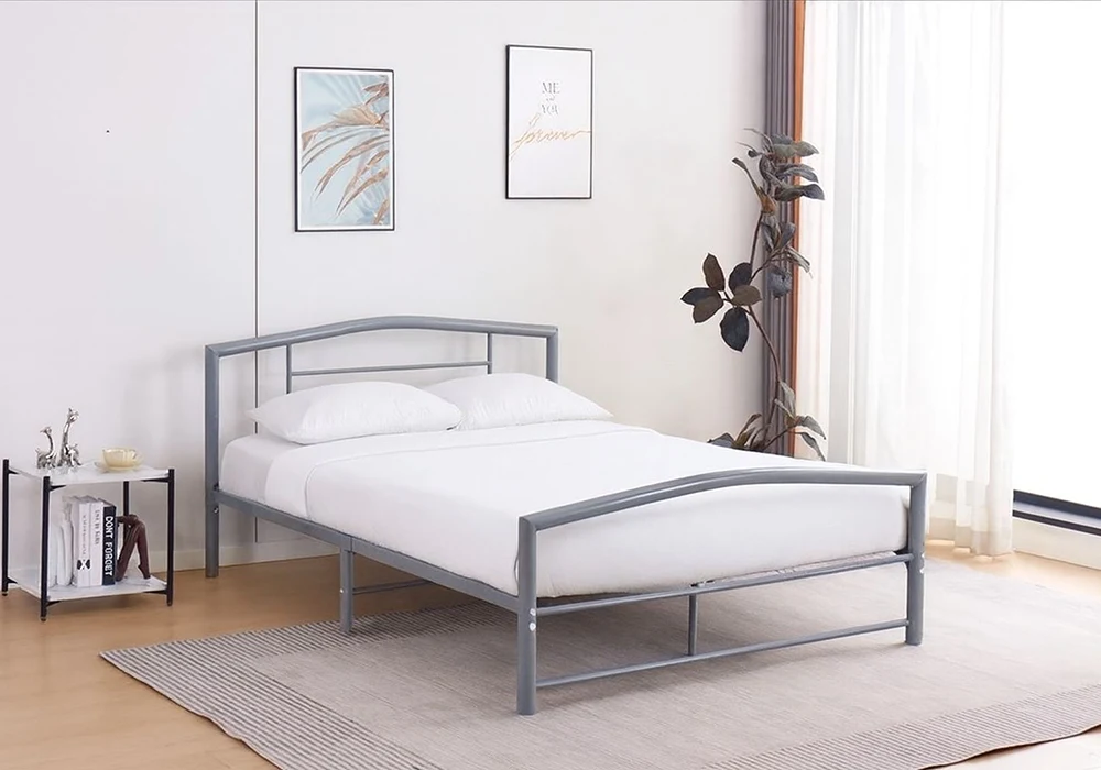 Lit 140x190cm en Métal Chambres à Coucher Votre Magasin de Meuble et Électroménager à La Réunion !