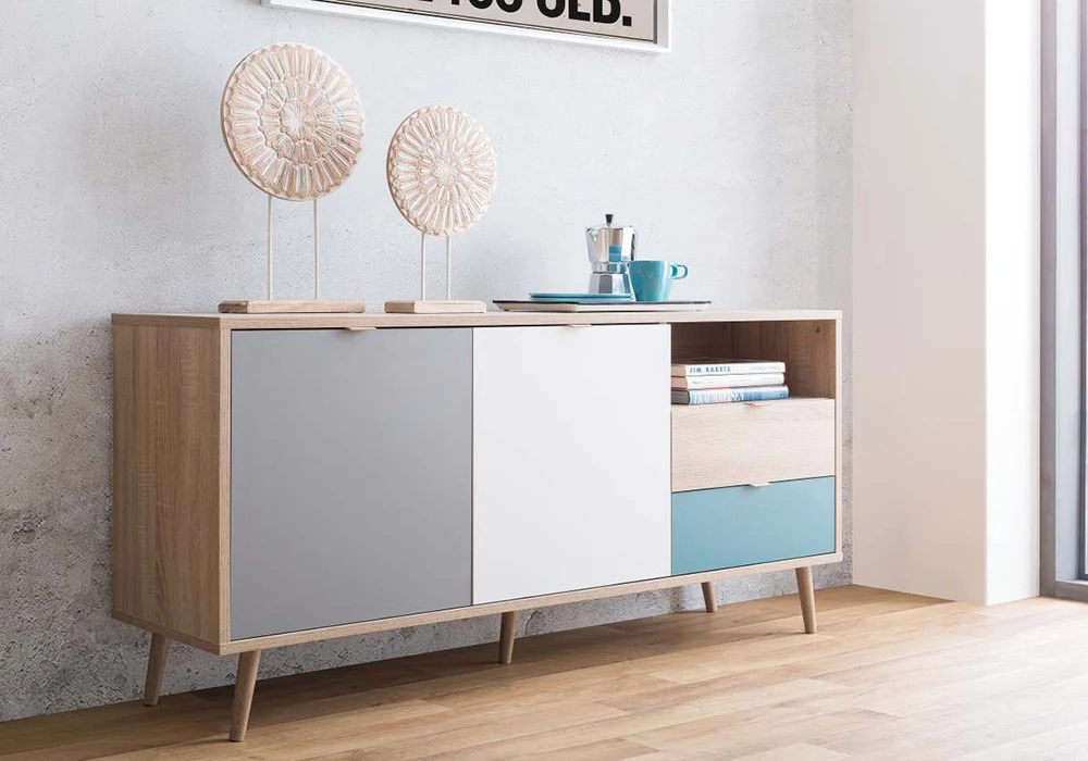 Bahut Bas 2 Portes 2 Tiroirs Cuba Meubles Votre Magasin de Meuble et Électroménager à La Réunion !