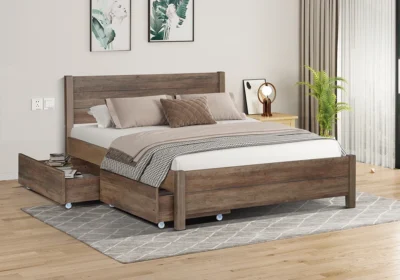 Lit 160x200cm sans Tiroirs London Chambres à Coucher Votre Magasin de Meuble et Électroménager à La Réunion !