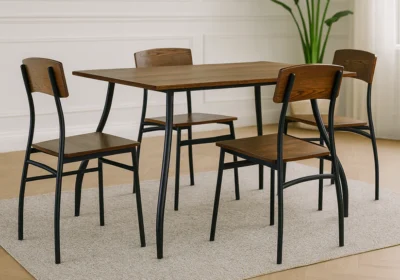 Ensemble Table à Manger avec 4 Chaises Vetra