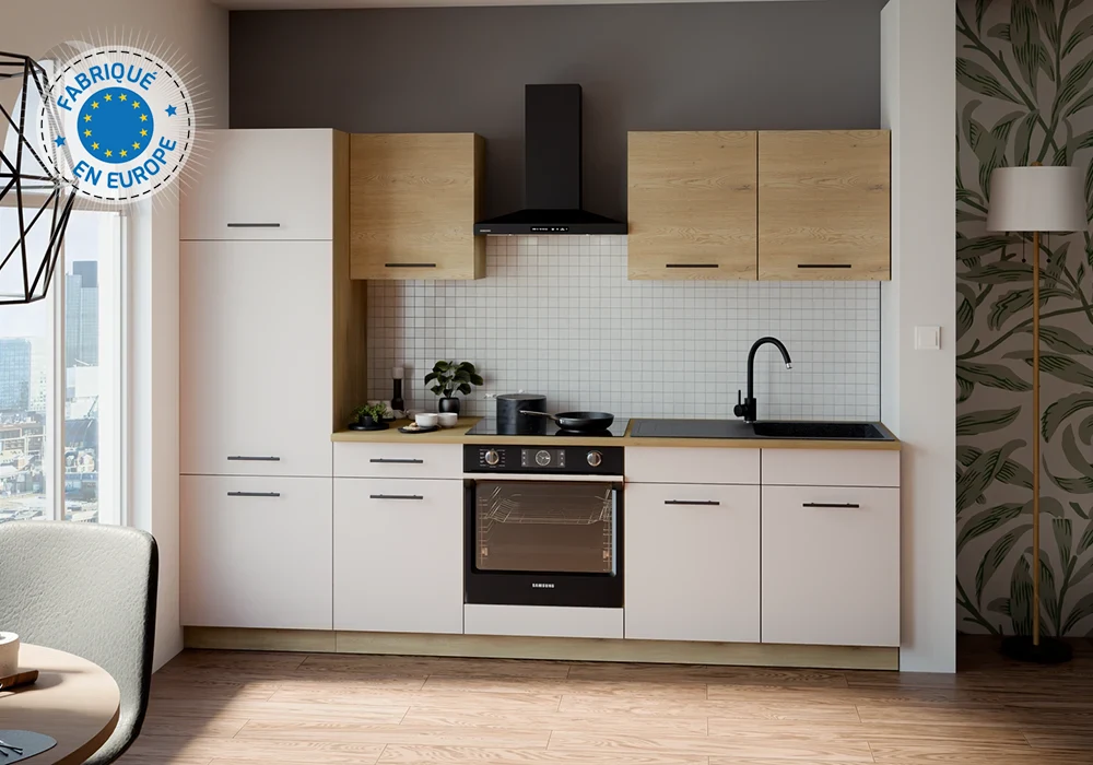 Ensemble de Cuisine 270cm FOX2 Ensembles Cuisine Votre Magasin de Meuble et Électroménager à La Réunion !