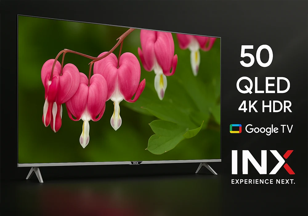 TV QLED GOOGLE TV 50″ 127CM INX Téléviseurs Votre Magasin de Meuble et Électroménager à La Réunion !