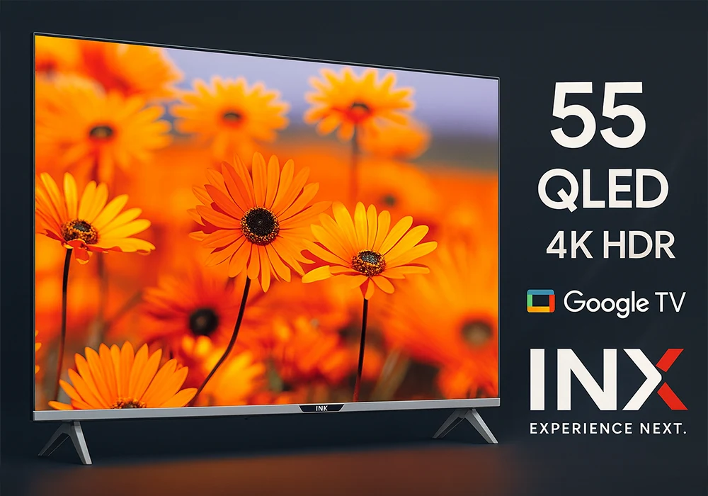 TV QLED GOOGLE TV 55″ 139CM INX Téléviseurs Votre Magasin de Meuble et Électroménager à La Réunion !