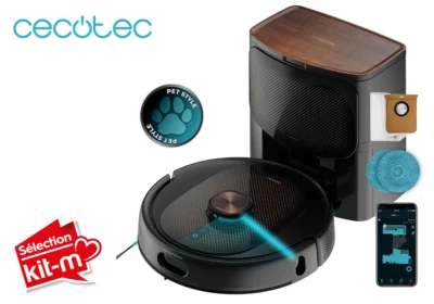 Aspirateur Robot Laveur Laser avec Base Auto-Videuse Conga 10090 AI Spin Revolution Ultra Power Home Lifestyle Cecotec (A01_EU01_100841)