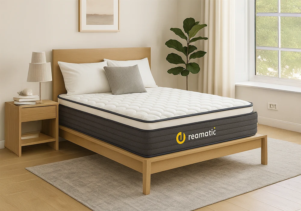 Matelas à Ressorts 90x190cm H22cm Reamatic Chambres à Coucher Votre Magasin de Meuble et Électroménager à La Réunion !