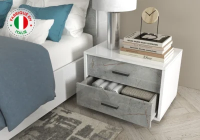 Chevet 2 Tiroirs (Collection Gemma)