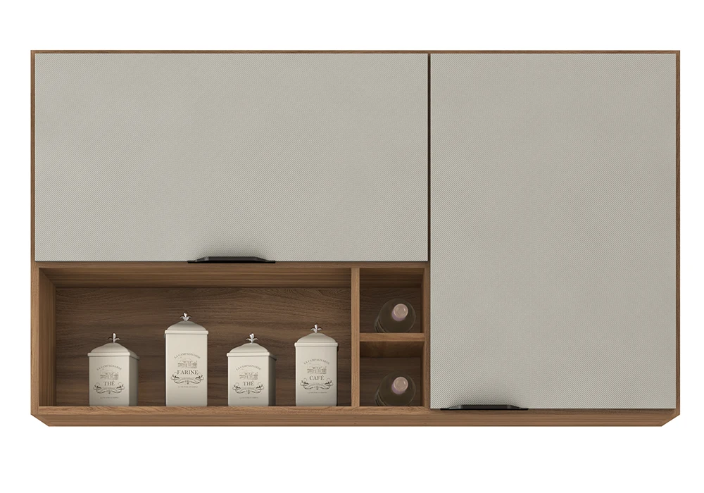 Meuble Haut 2 Portes avec Étagère (Collection Firenze) Ensembles Cuisine Votre Magasin de Meuble et Électroménager à La Réunion !