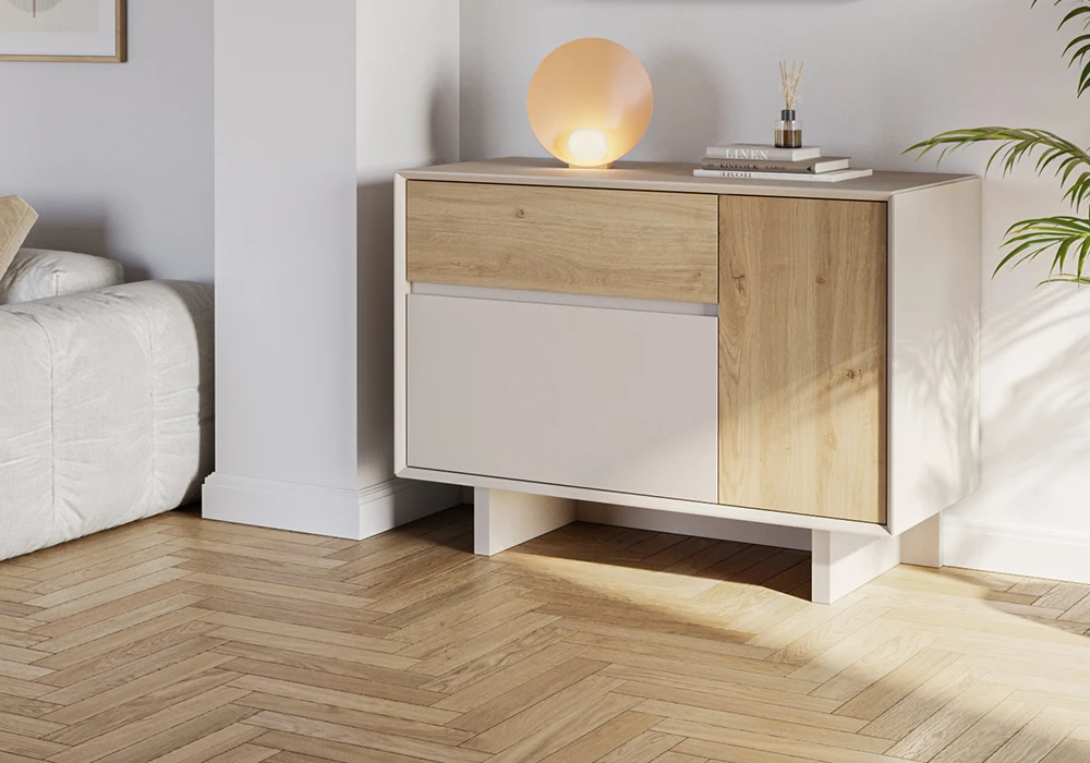 Meuble de Rangement 2 Portes 1 Tiroir (Collection Carpi) Meubles Votre Magasin de Meuble et Électroménager à La Réunion !