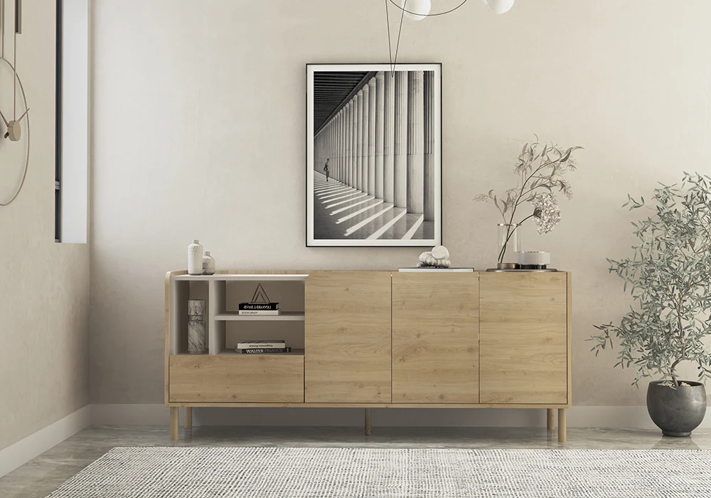 Buffet 3 Portes 1 Tiroir (Collection Monza) Meubles Votre Magasin de Meuble et Électroménager à La Réunion ! 5