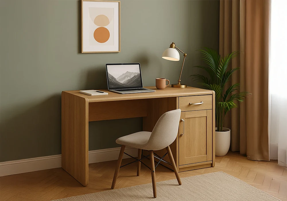 Bureau 1 Porte 1 Tiroir (Collection Catherine) Bureaux Votre Magasin de Meuble et Électroménager à La Réunion !