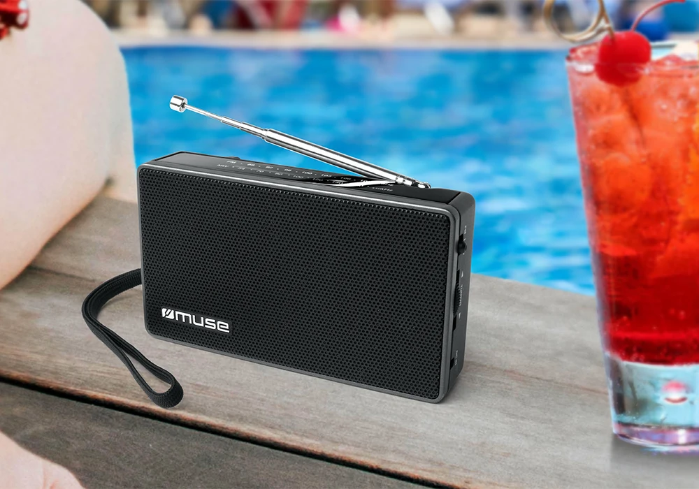 Radio Portable Muse (M030R) Barres de Son, Enceintes & Radios Votre Magasin de Meuble et Électroménager à La Réunion !