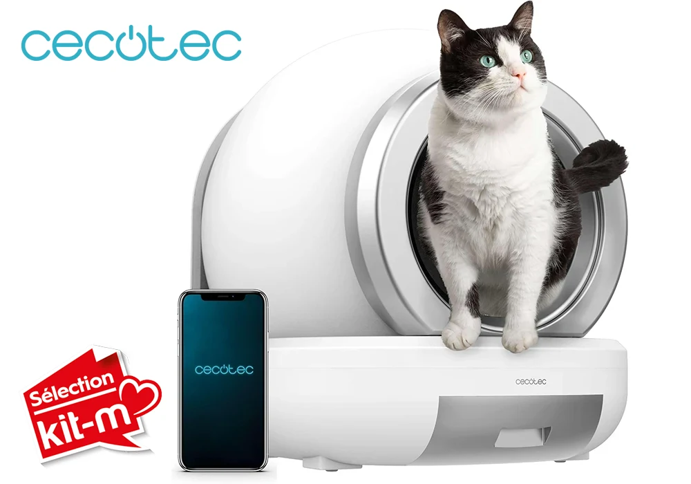 Bac à Litière Connectée Auto-Nettoyant et Désodorisation Automatique Cecotec (A01_EU01_103272) Accessoires pour Animaux Domestiques Votre Magasin de Meuble et Électroménager à La Réunion ! 5