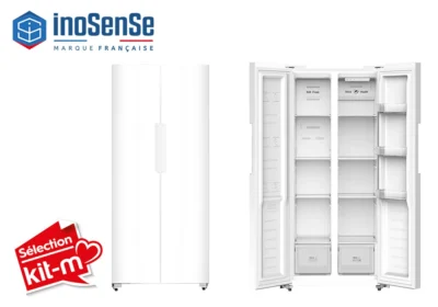 Réfrigérateur Américain 2 Portes InoSense Électroménager Votre Magasin de Meuble et Électroménager à La Réunion !