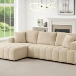 Salon d'Angle Moderne LAURA Marron Clair