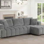 Salon d'Angle Moderne LAURA Gris