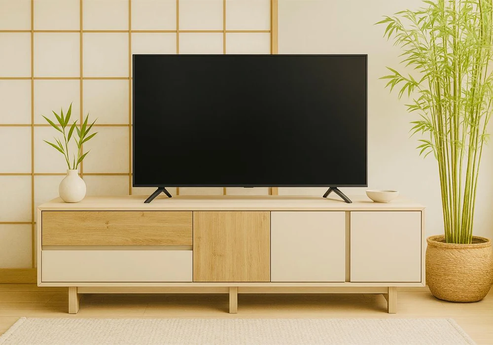 Meuble TV 3 Portes 2 Tiroirs (Collection Carpi) Meubles Votre Magasin de Meuble et Électroménager à La Réunion !