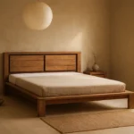 Lit 160x200cm en Bois d'Acacia (Collection Sweden)