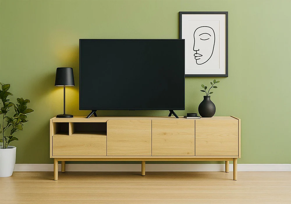 Meuble TV 3 Portes 1 Tiroir (Collection Monza) Meubles Votre Magasin de Meuble et Électroménager à La Réunion !