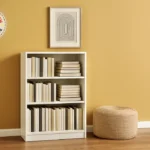 Étagère Bibliothèque 3 Tablettes PEGGY Blanc