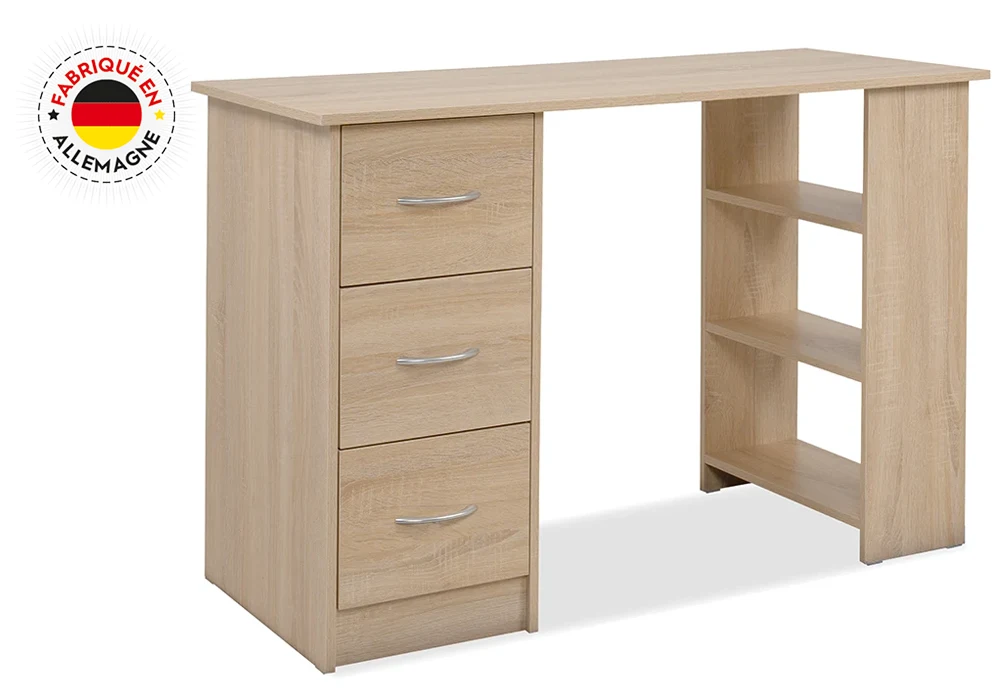 Bureau 3 Tiroirs LOSSO Meubles Votre Magasin de Meuble et Électroménager à La Réunion !