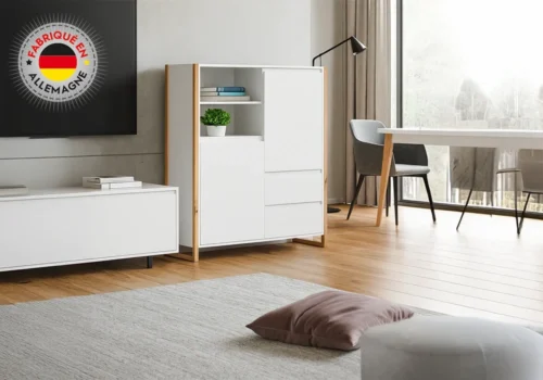 Buffet de Rangement 2 Portes / 2 Tiroirs (COLLECTION DENVER) Meubles Votre Magasin de Meuble et Électroménager à La Réunion !