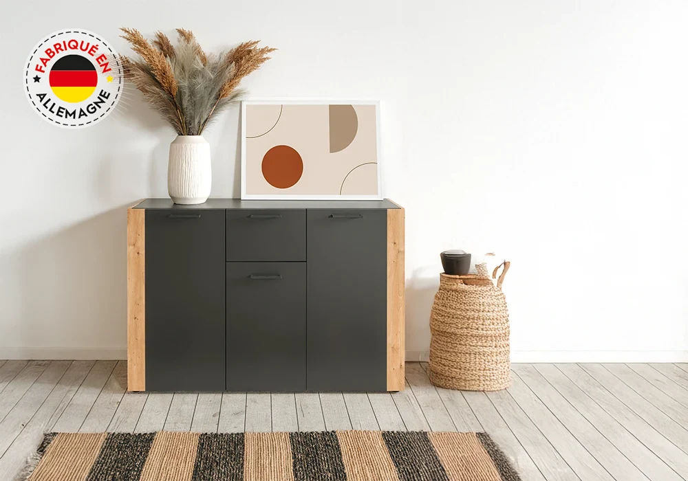 Buffet 3 Portes / 1 Tiroir (COLLECTION CENTO) Meubles Votre Magasin de Meuble et Électroménager à La Réunion !