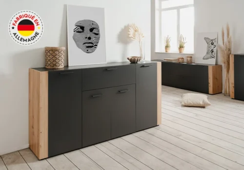 Buffet 4 Portes / 1 Tiroir (COLLECTION CENTO) Meubles Votre Magasin de Meuble et Électroménager à La Réunion !