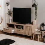 Meuble TV 1 Porte / 2 Tiroirs (Collection WELLINGTON)