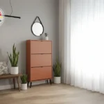 Meuble Chaussures 3 Abattants Terracotta (COLLECTION VIGO)